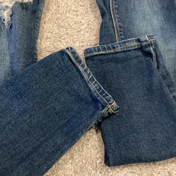 Mudd FLX Stretch High-Rise Distressed Jegging Size 3 - Picture 4 of 8